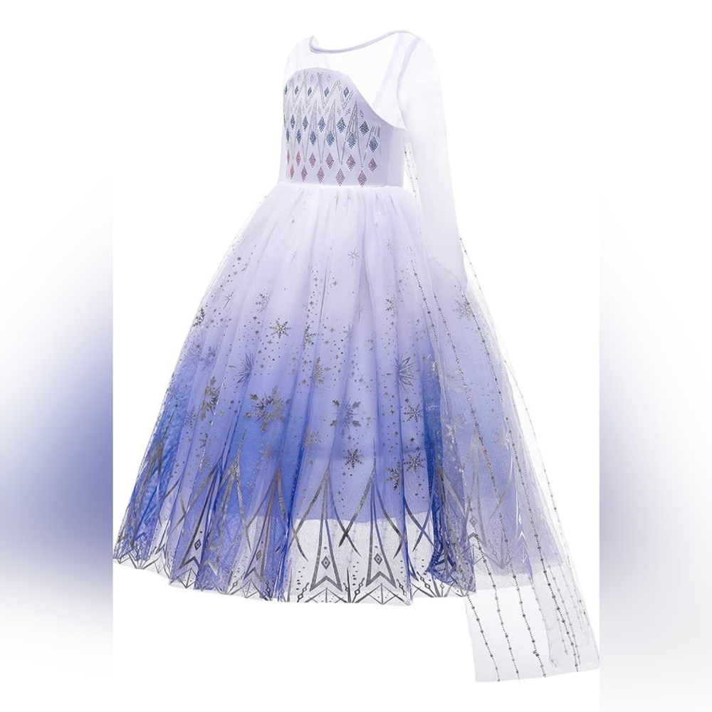 Light up Elsa winter queen dress 4t